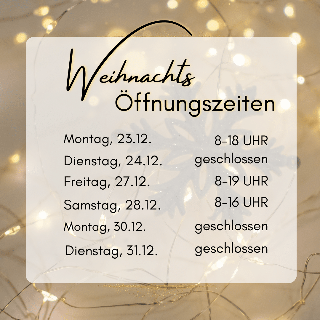 #Weihnachtsöffnungszeiten